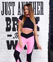 Топ NARROW WAIST (black/pink)